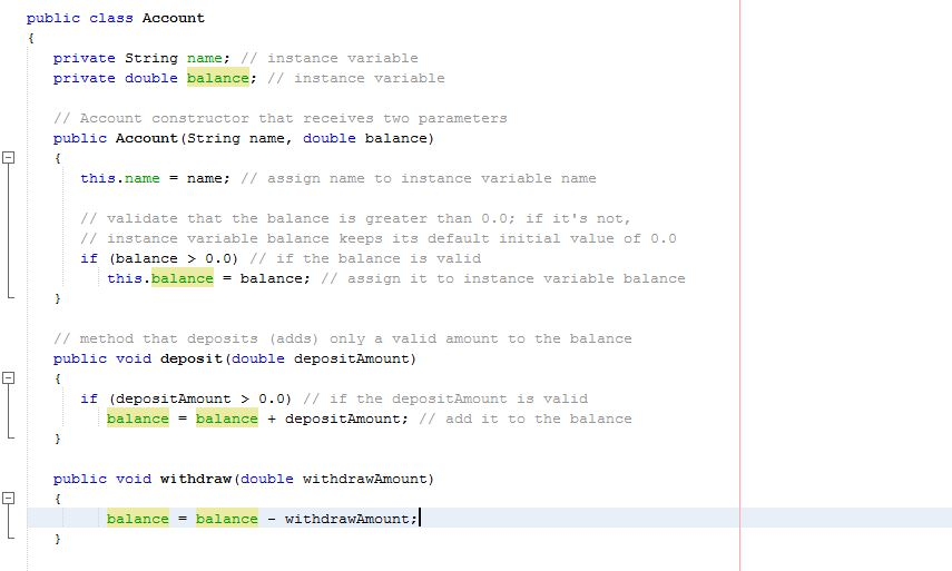 Account.java | Chegg.com