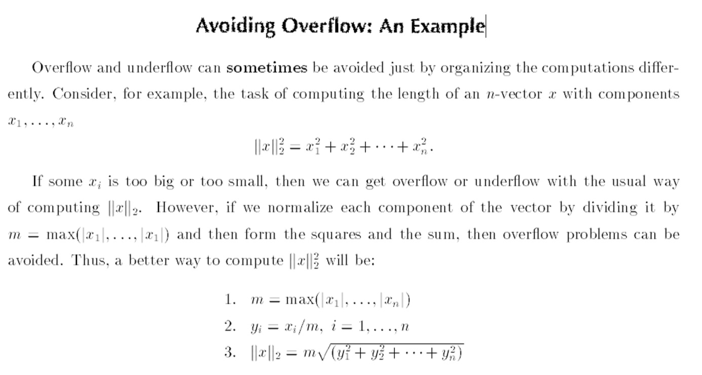 Solved Overflow And Underflow Can Sometimes Be Avoided Just | Chegg.com