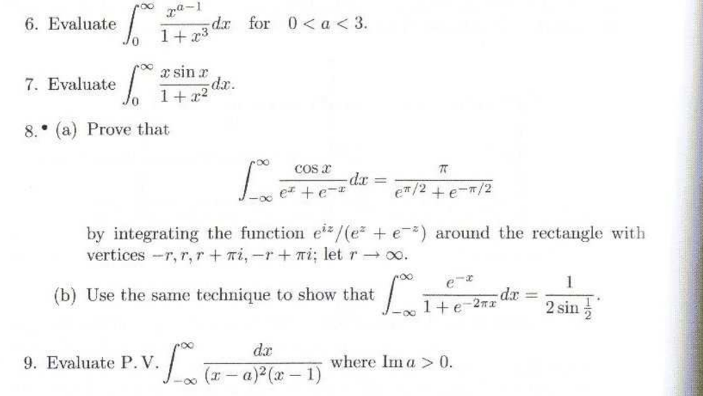 Solved Evaluate integral^infinity_0 x^a - 1/1 + x^3 dx for 0 | Chegg.com