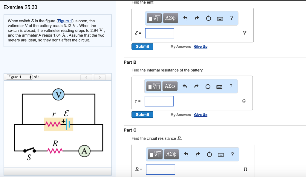 Solved When switch S in the figure (Figure 1) is open, the