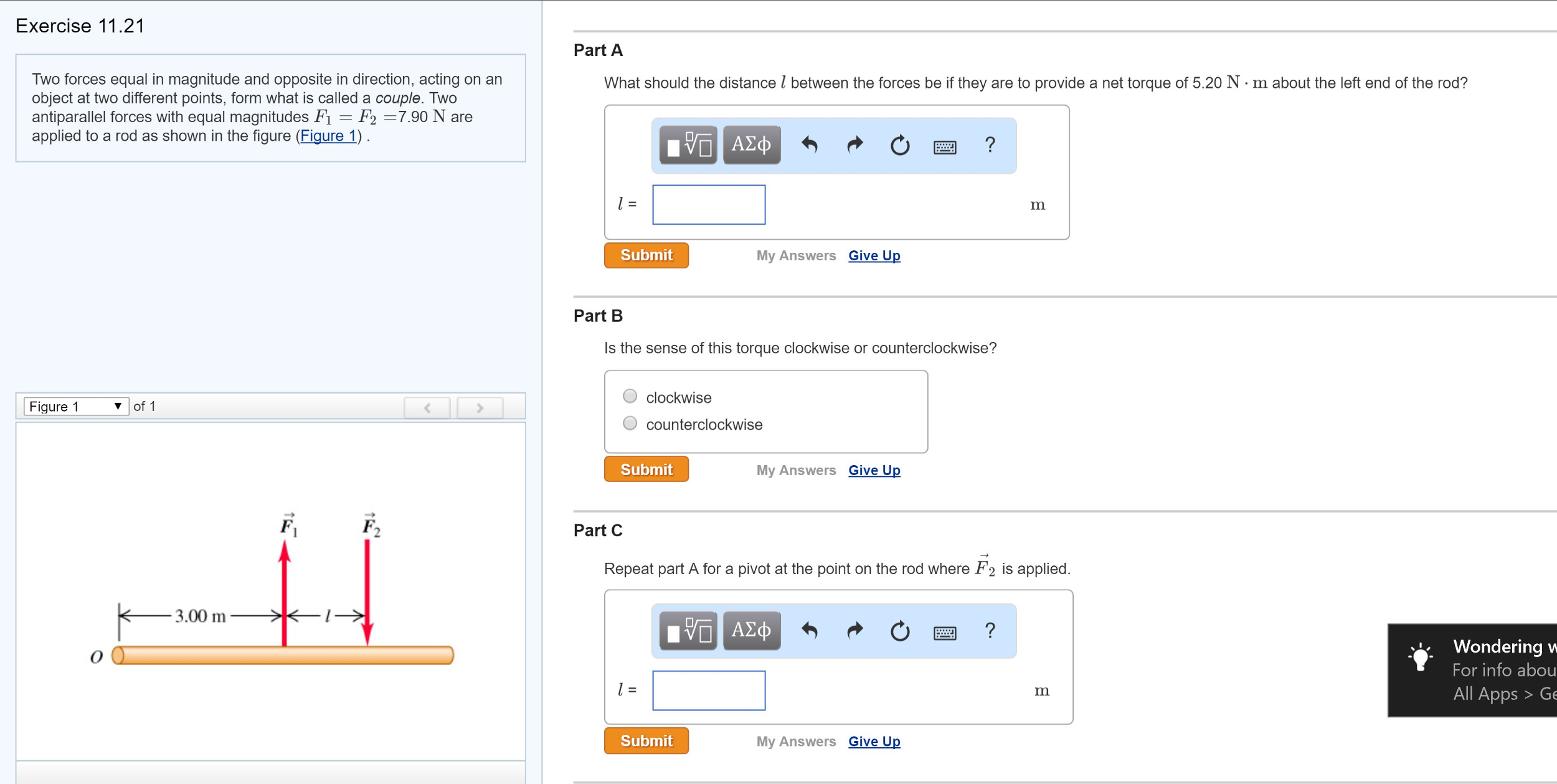 solved-two-forces-equal-in-magnitude-and-opposite-in-chegg