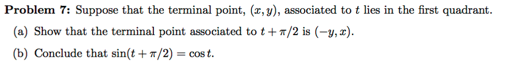 Y Terminal Math Solved Suppose that the terminal point, (x, y), associated | Chegg.com