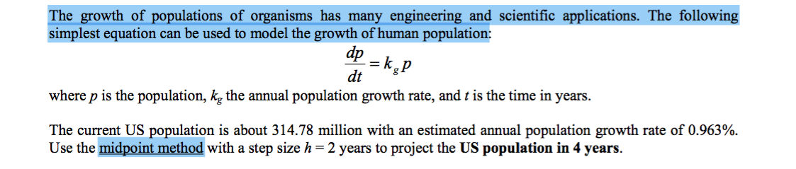 Solved The growth of populations of organisms has many | Chegg.com