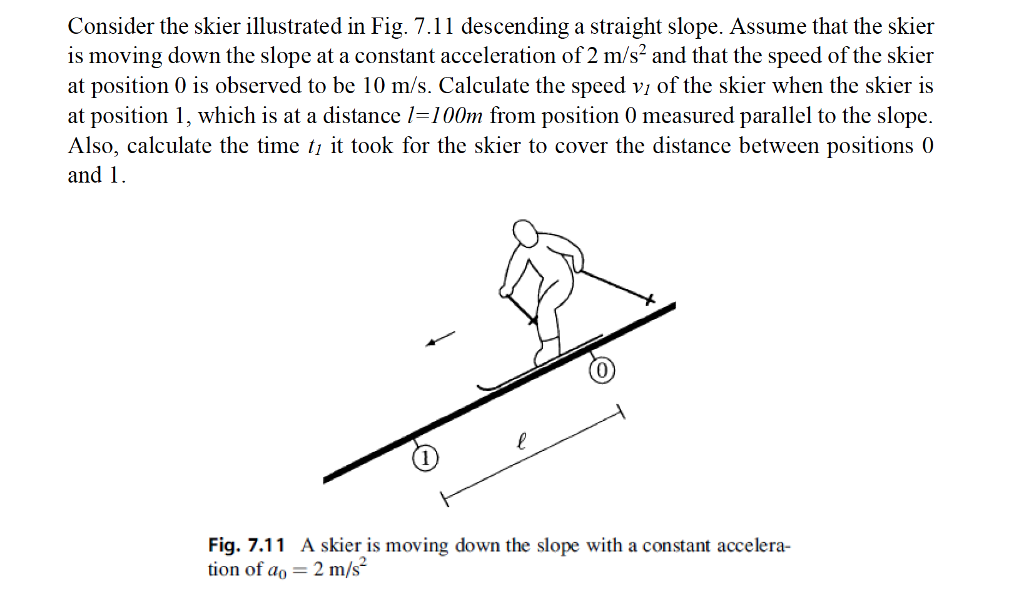 Solved Consider the skier illustrated in Fig. 7.11 | Chegg.com