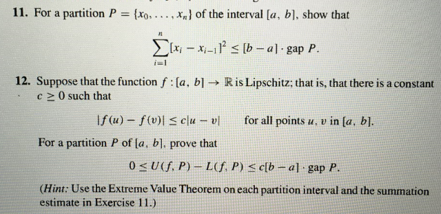 Solved For a partition P = {x_0, ..., x_n} of the interval | Chegg.com
