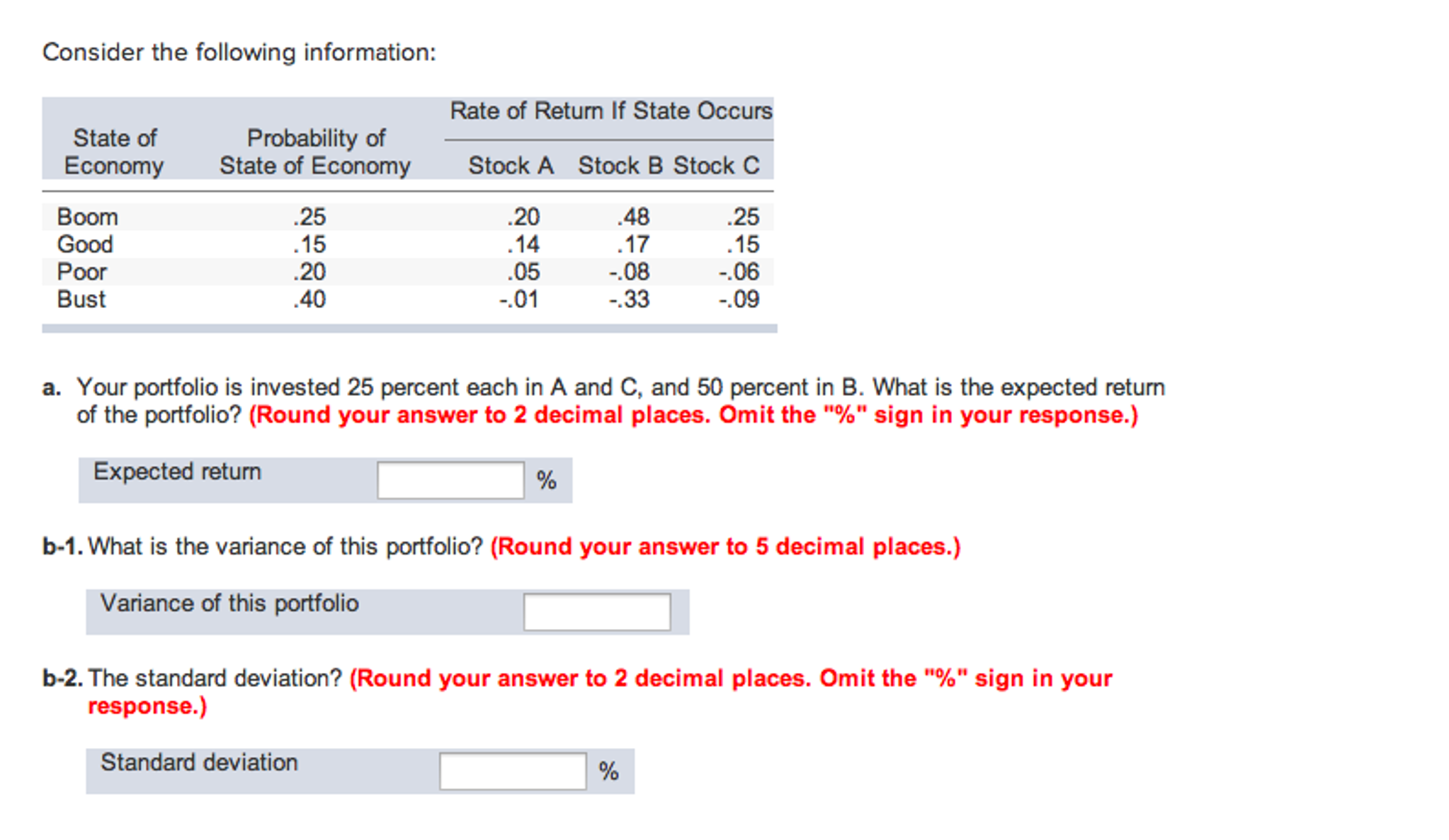 Solved Consider The Following Information: A. Your | Chegg.com