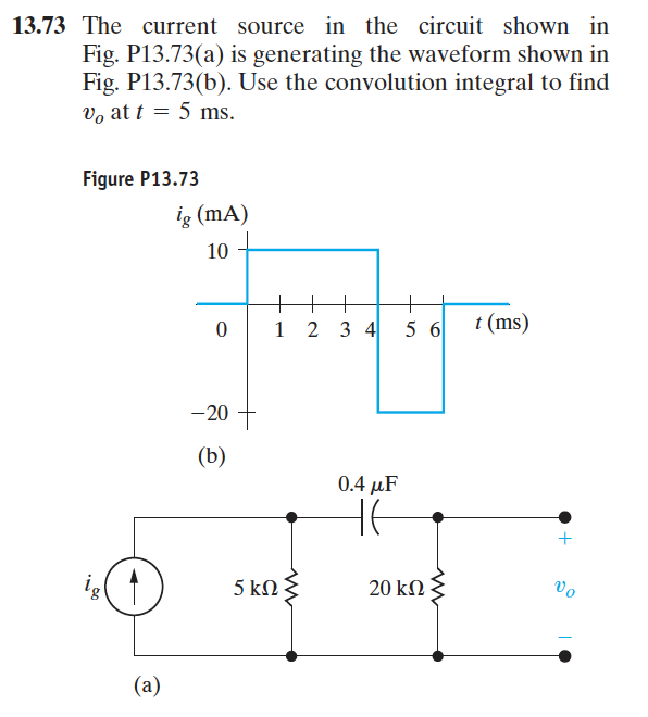 Solved The current source in the circuit shown in Fig. | Chegg.com
