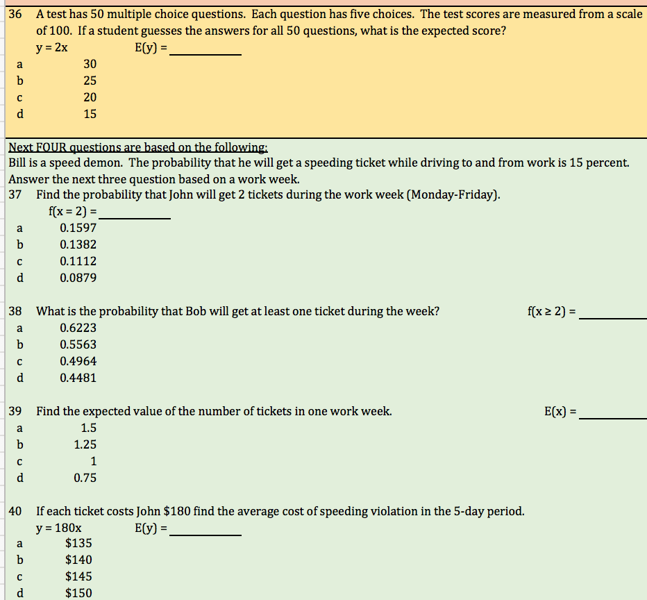 Solved 27 The Expected Value And Variance Of A Random | Chegg.com