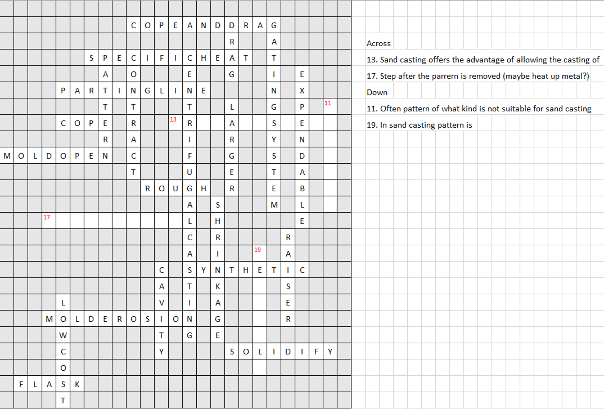 Solved So I have a crossword puzzle I m working on about Chegg com