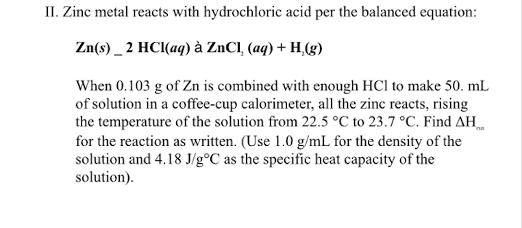 Spice Of Lyfe Chemical Reaction Zinc And Hydrochloric Acid