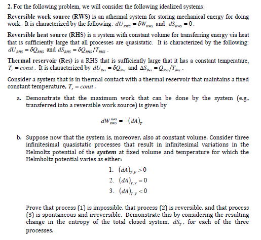 Solved 2. For the following problem we will consider the | Chegg.com