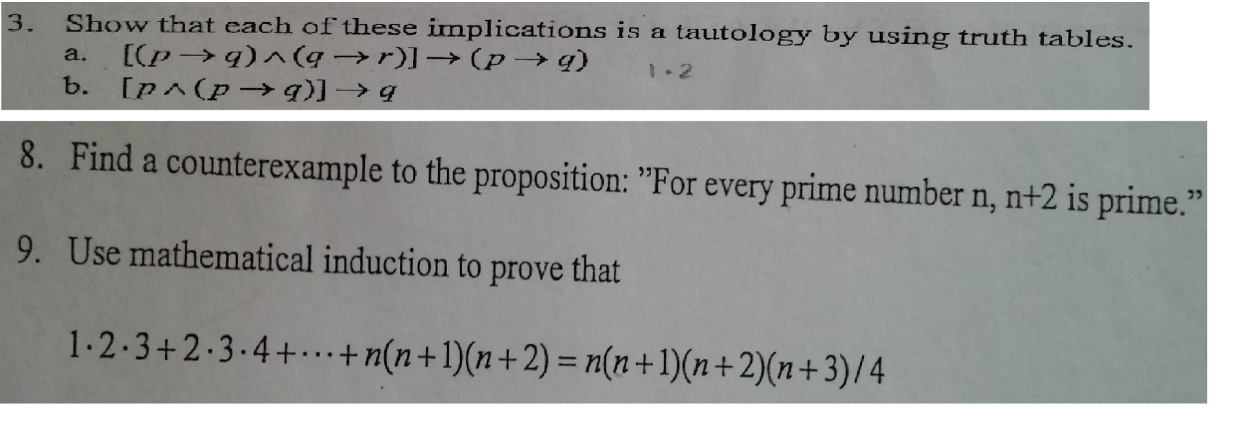 Implication Tt Solved Show that each ol' these implications is a tautology | Chegg.com