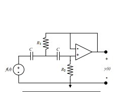 Solved A) For the above 2nd order highpass vcvs filter, | Chegg.com