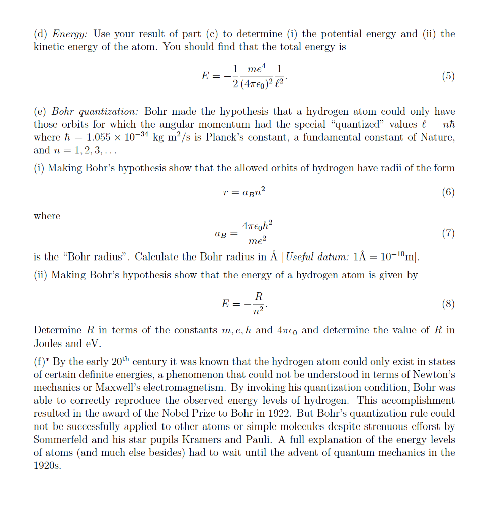 write bohr's model of hydrogen atom and its limitations