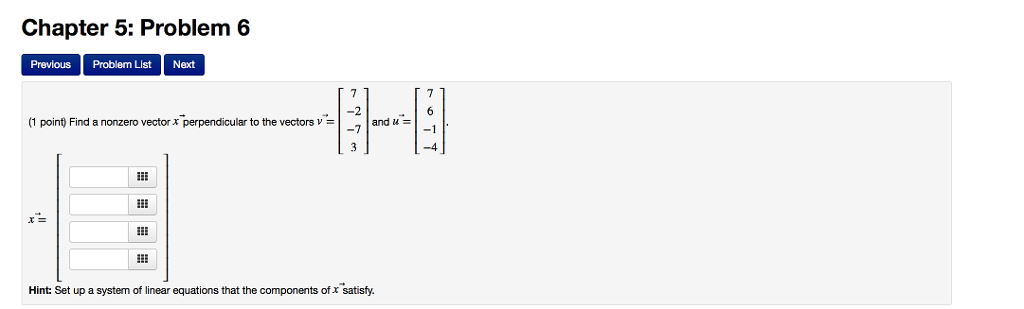 Solved Chapter 5: Problem 6 Previous Problem List Next (1 | Chegg.com