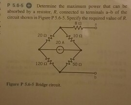 Solved Determine The Maximum Power That Can Be Absorbed By A | Chegg.com