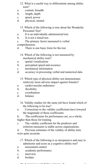 Solved 12. What i is a useful way to differentiate among | Chegg.com