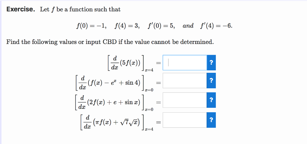 Solved Exercise Let F Be A Function Such That F 0 1 F 4