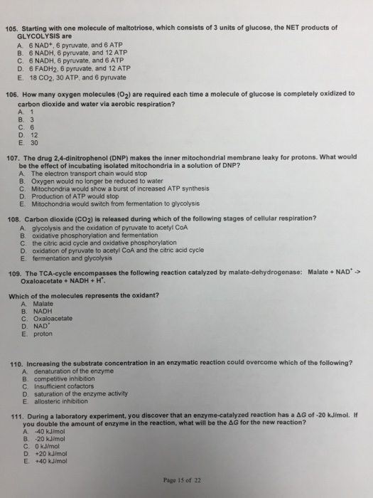 Solved 15. General Biology. Please Provide Complete, | Chegg.com