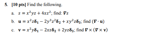 Solved Please solve this simple multivariable calculus | Chegg.com