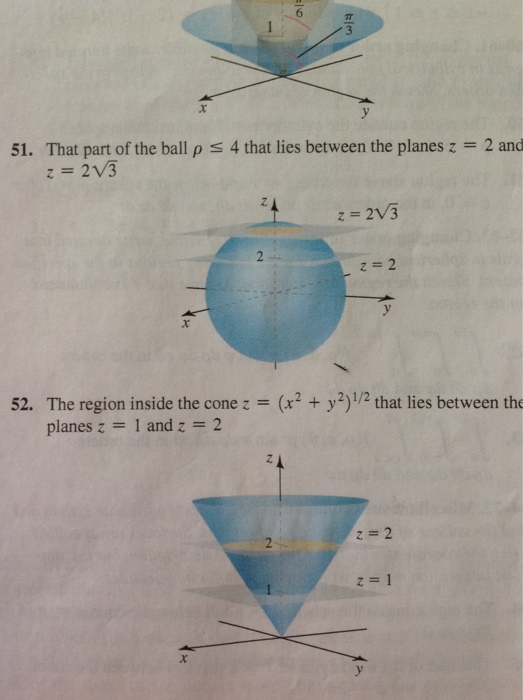 Solved Find volume in spherical coordinates of the part of | Chegg.com