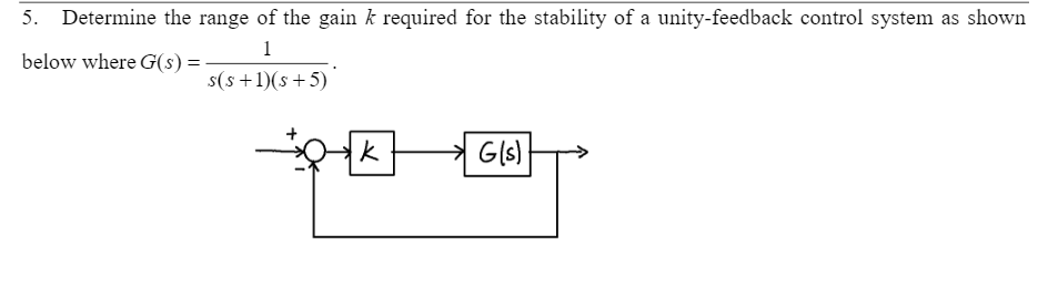 solved-determine-the-range-of-the-gain-k-required-for-the-chegg