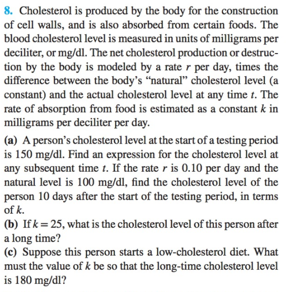 Solved Cholesterol Is Produced By The Body For The Chegg