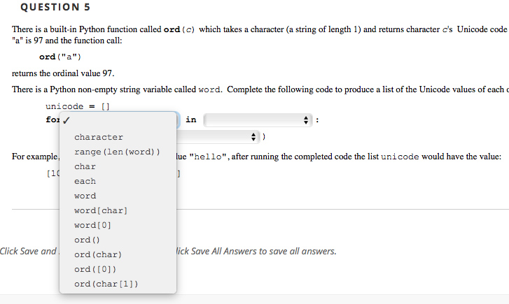 Solved QUESTION 2 Consider the following Python code, where | Chegg.com