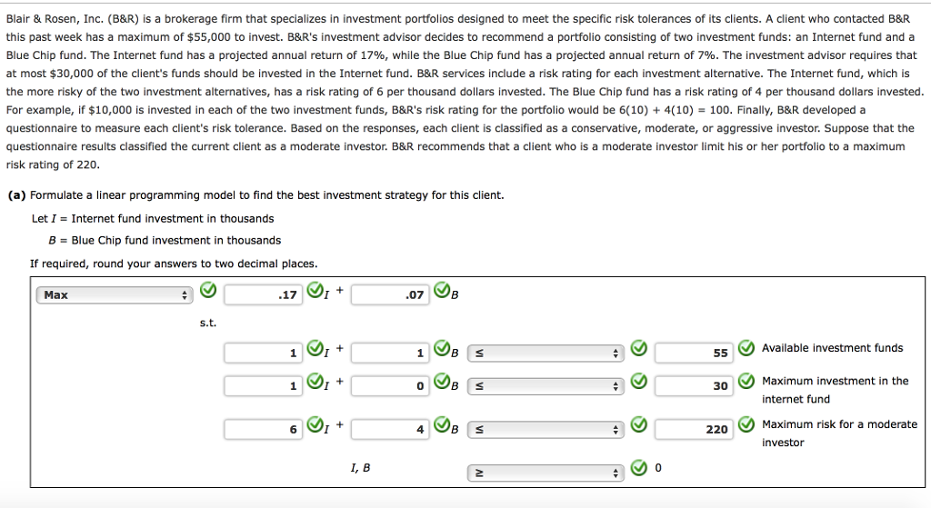 Solved Blair & Rosen, Inc. (B&R) Is A Brokerage Firm That | Chegg.com