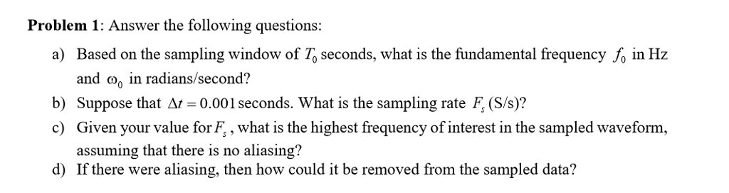 Solved Problem 1: Answer the following questions: a) Based | Chegg.com