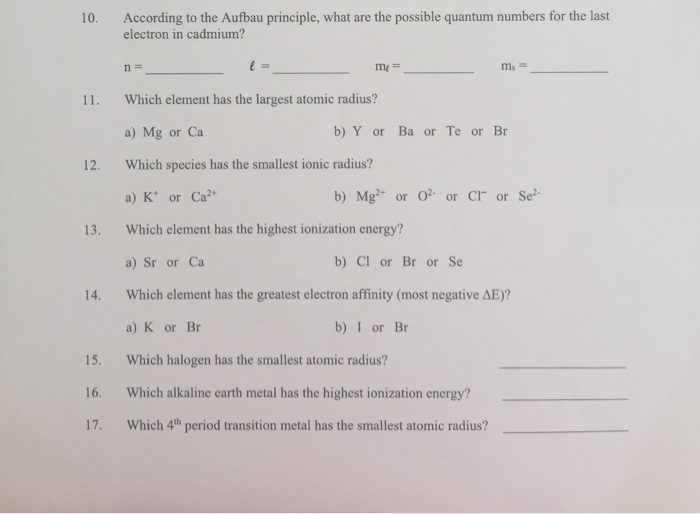 Solved 5 Write The Electron Configuration For The Following Chegg