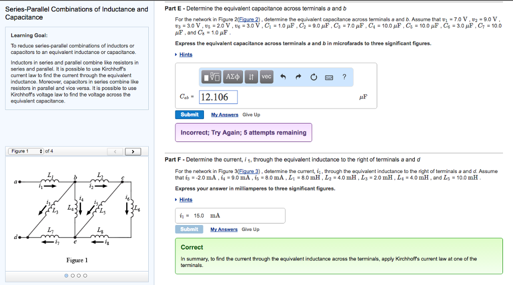 Solved Chapter 6 Homework Series-Parallel Combinations of | Chegg.com