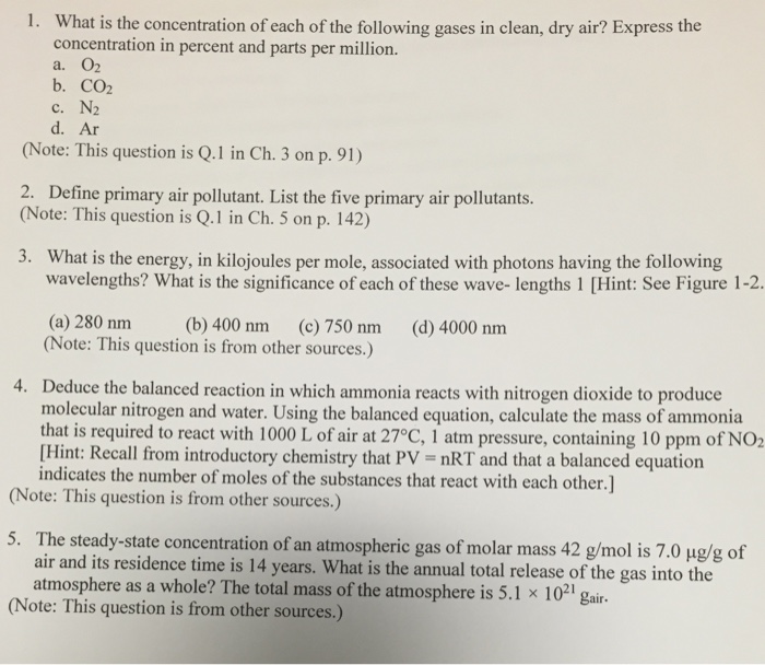 Solved What is the concentration of each of the following | Chegg.com
