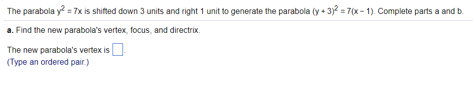 graph the parabola y 3 x 2 2 7