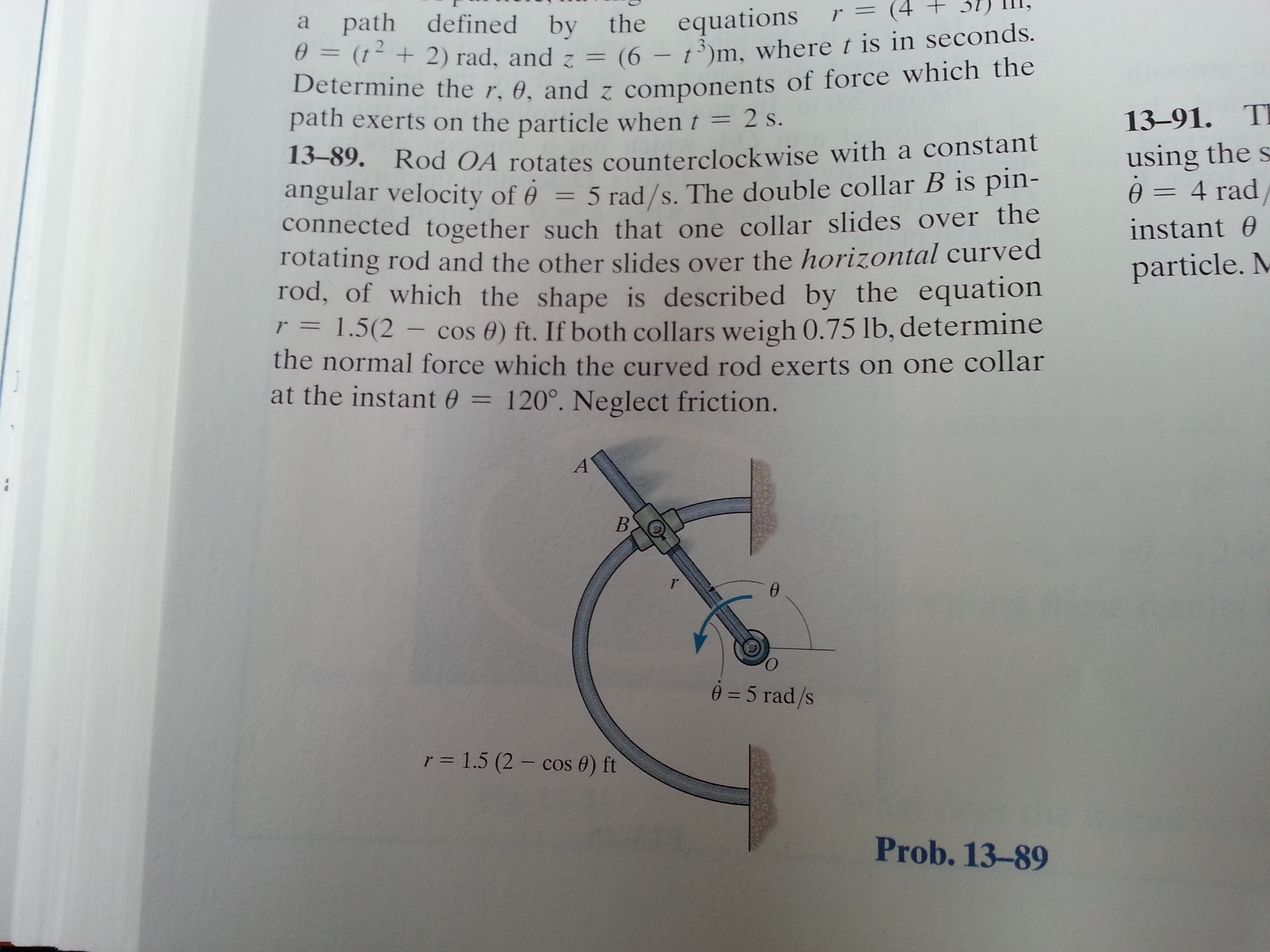 Solved: Rod OA Rotates Counterclockwise With A Constant An... | Chegg.com