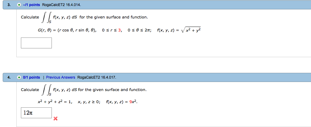 Solved Calculate Integral Integral S F X Y Z Ds For The