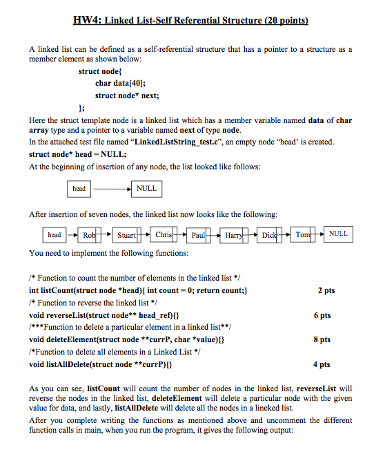 Solved A Linked List Can Be Defined As A Self-referential | Chegg.com