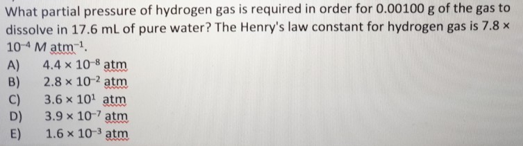 Solved What partial pressure of hydrogen gas is required in | Chegg.com