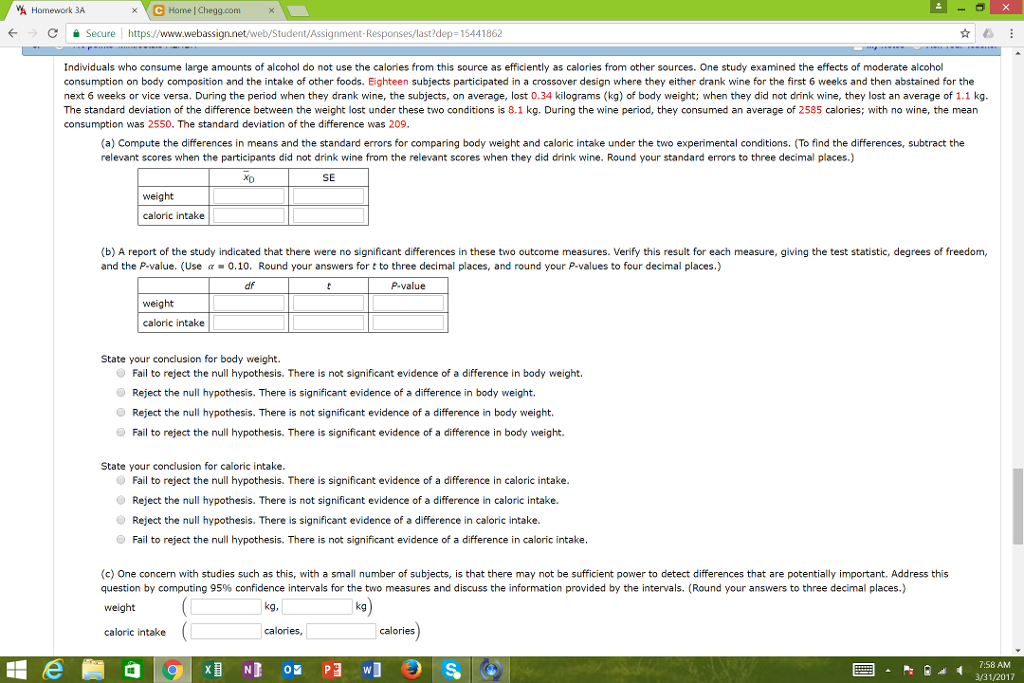 Two tailed hypothesis test homework question