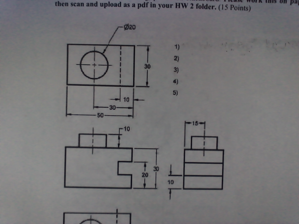 Solved Engineering Drafting The following object has