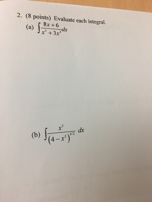 solved-evaluate-each-integral-integral-8x-6-x-3-3x-2-chegg