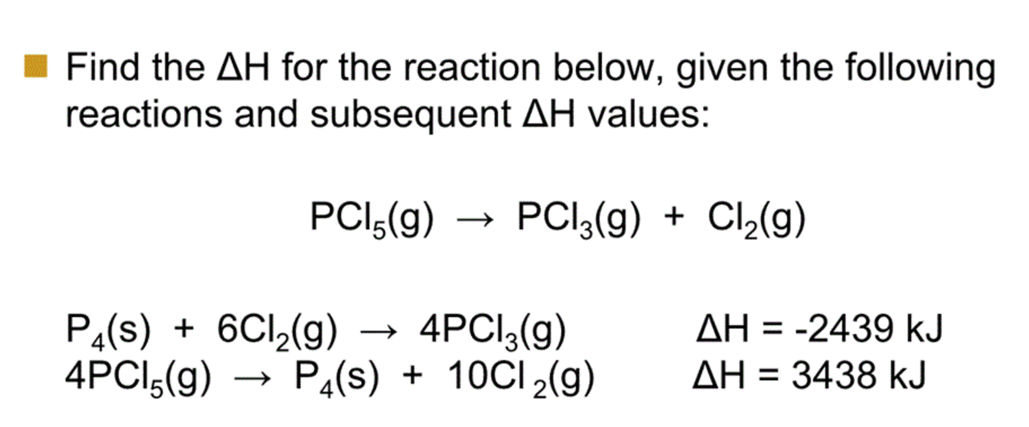 solved-find-the-delta-h-for-the-reaction-below-given-the-chegg