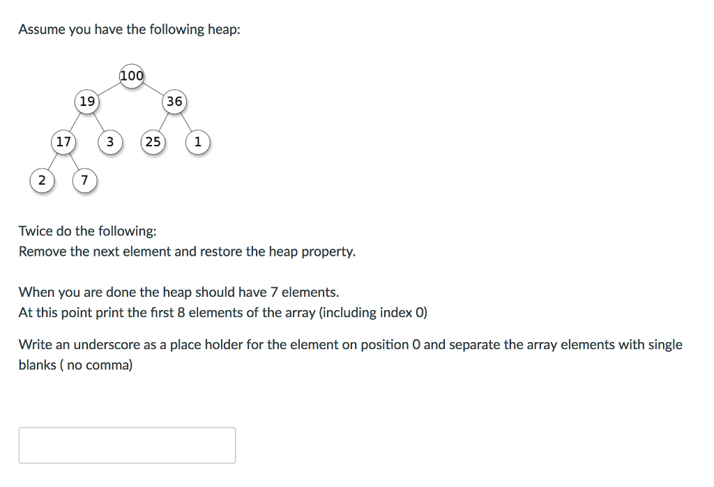 Solved List the elements of the tree when you travers it in | Chegg.com