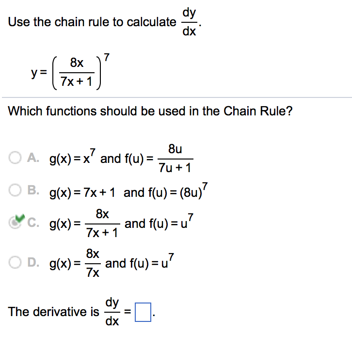 derivative chain rule calculus