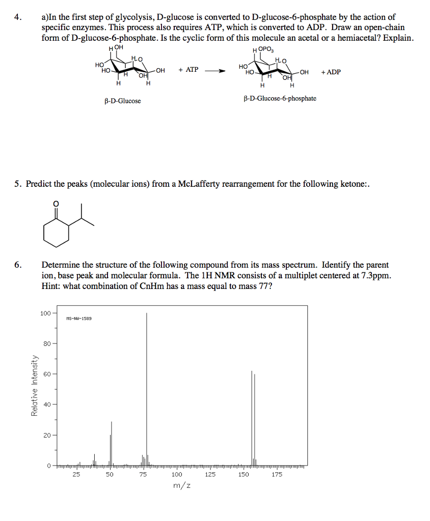 Solved 1. Give the expected products from each of the | Chegg.com
