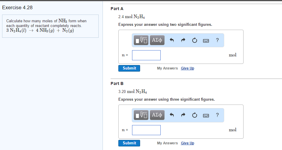 Solved Calculate How Many Moles Of Nh 3 Form When Each 