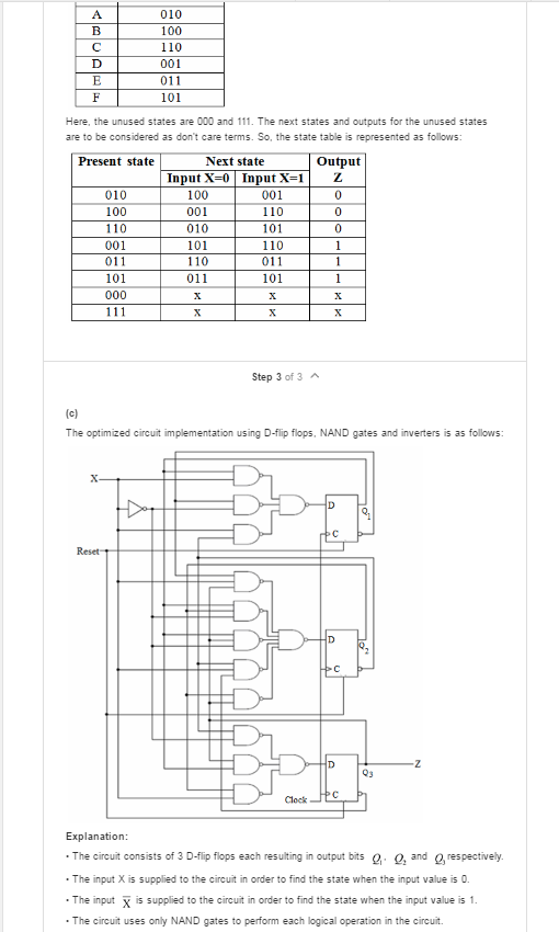 Solved In c part how can we get 100, 001 so on using NAND | Chegg.com