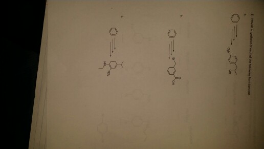 Solved 6 Prowdasynthesis Of Each Of The Folling From Bruin Chegg
