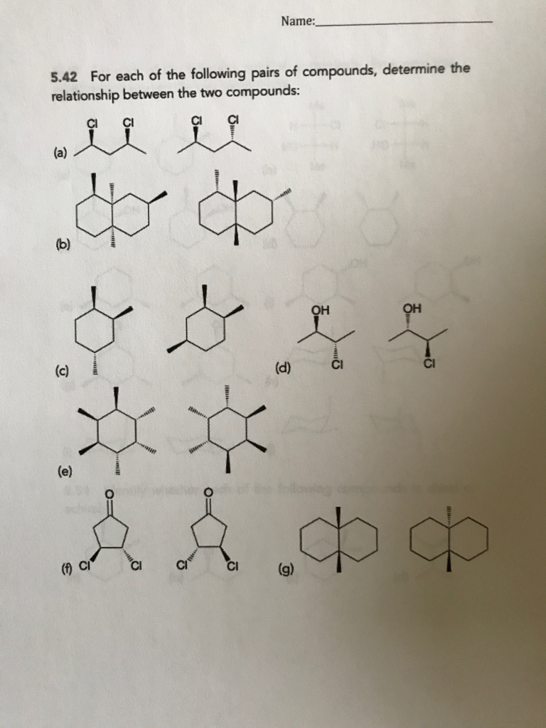 Solved For Each Of The Following Pairs Of Compounds, | Chegg.com