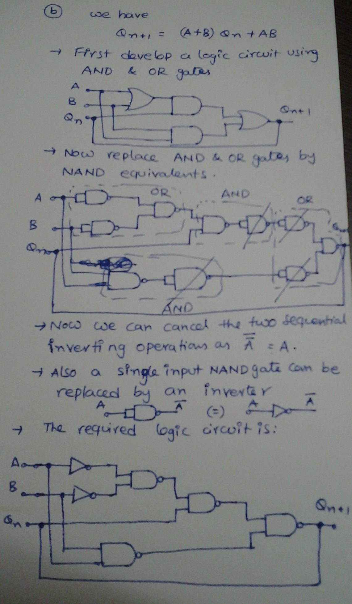 Solved PLease read whole thing, easy question! An AB latch